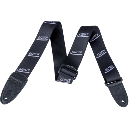 Gretsch  Vibrato Arm Pattern Strap, Black/Gray - 1