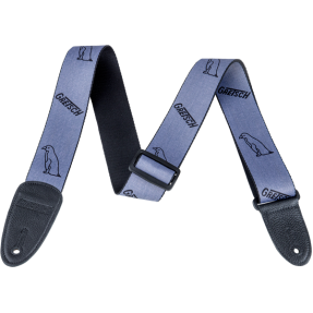 Gretsch  Gray Penguins Strap, Black - 1