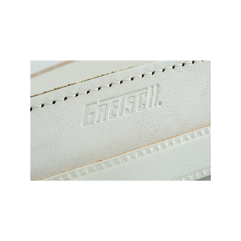 Gretsch  Vintage Leather Guitar Strap, Vintage White - 2