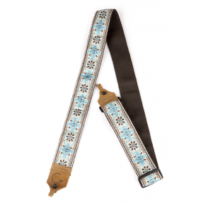 Gretsch G Brand Banjo Strap Blue/Brown - 1