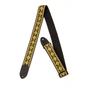 Gretsch G Brand Strap Diamond Black Ends - 1