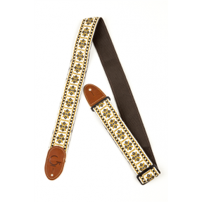 Gretsch G Brand Strap Diamond Brown Ends - 1