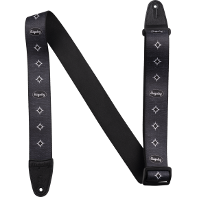 Gretsch Bigsby® Star Graphic Strap, Black, 2" - 1