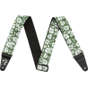 Fender 2" Hawaiian Strap, Green Floral - 1 Fender 2" Hawaiian Strap, Green Floral - 1