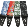 Fender 2" Hawaiian Strap, Green Floral - 3 Fender 2" Hawaiian Strap, Green Floral - 3