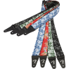 Fender 2" Hawaiian Strap, Black Floral - 4 Fender 2" Hawaiian Strap, Black Floral - 4