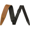 Fender Right Height™ Leather Strap, Cognac, 2.5" - 1 Fender Right Height™ Leather Strap, Cognac, 2.5" - 1