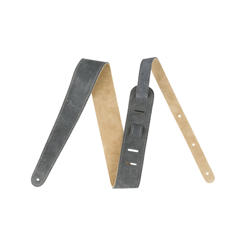 Fender 2" Suede Strap, Gray/Tan, Reversible - 1 Fender 2" Suede Strap, Gray/Tan, Reversible - 1