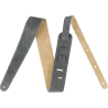 Fender 2" Suede Strap, Gray/Tan, Reversible - 1 Fender 2" Suede Strap, Gray/Tan, Reversible - 1