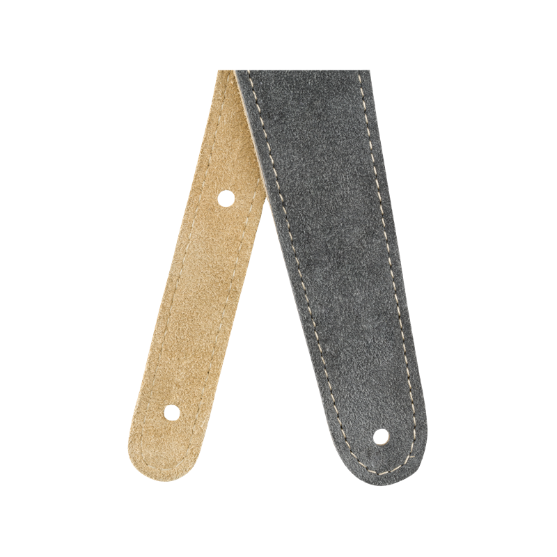 Fender 2" Suede Strap, Gray/Tan, Reversible - 5 Fender 2" Suede Strap, Gray/Tan, Reversible - 5