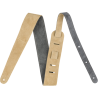 Fender 2" Suede Strap, Gray/Tan, Reversible - 6 Fender 2" Suede Strap, Gray/Tan, Reversible - 6