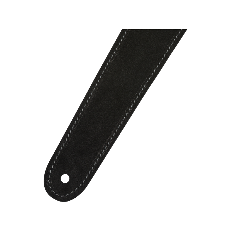 Fender 2" Suede Strap, Black/Gray, Reversible - 3 Fender 2" Suede Strap, Black/Gray, Reversible - 3