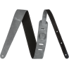 Fender 2" Suede Strap, Black/Gray, Reversible - 6 Fender 2" Suede Strap, Black/Gray, Reversible - 6