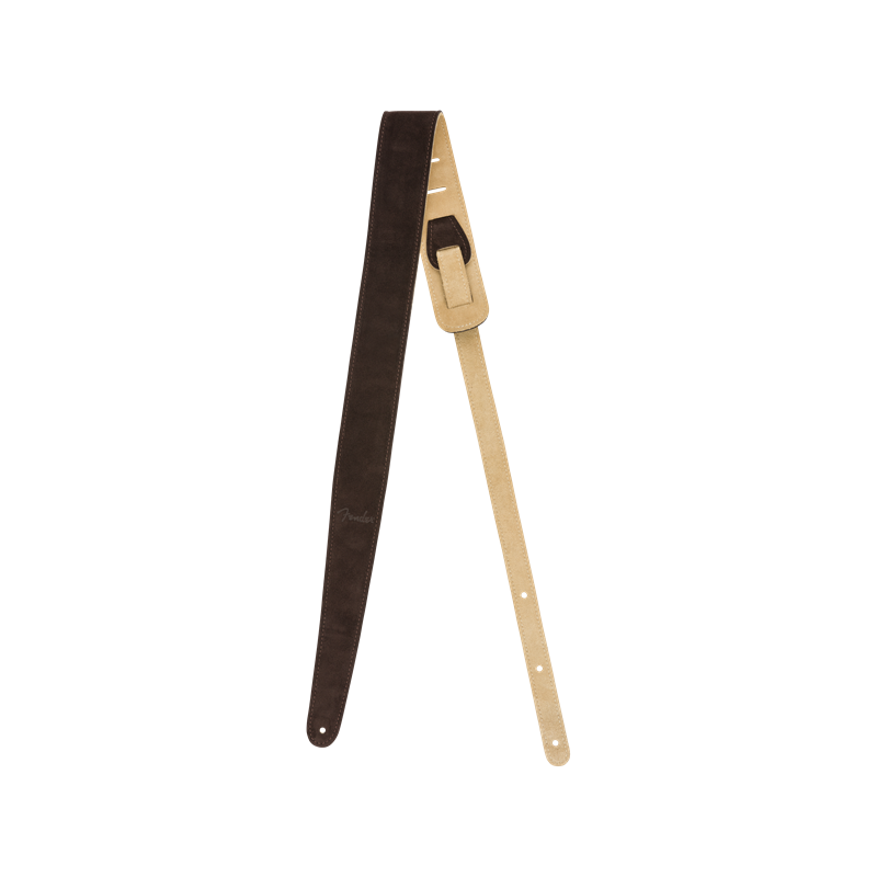 Fender 2" Suede Strap, Brown/Tan, Reversible - 2 Fender 2" Suede Strap, Brown/Tan, Reversible - 2