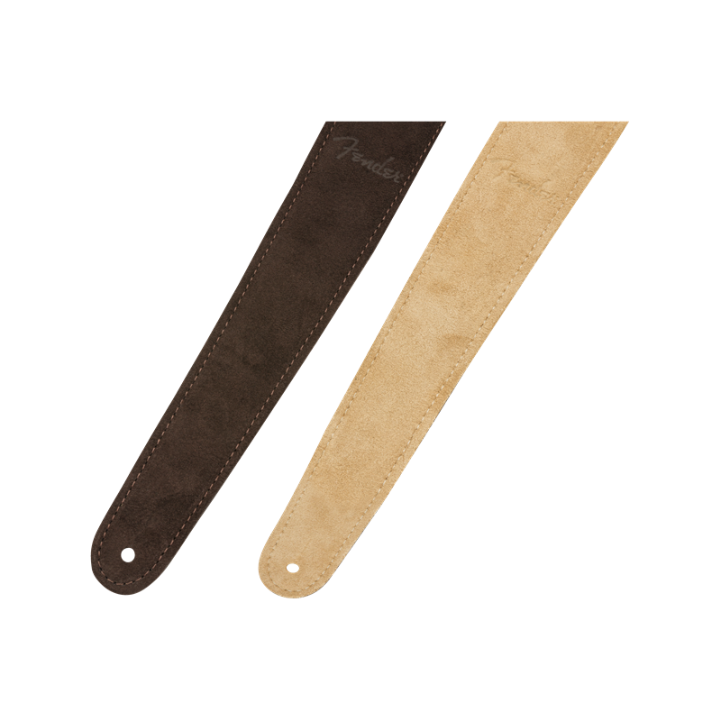 Fender 2" Suede Strap, Brown/Tan, Reversible - 4 Fender 2" Suede Strap, Brown/Tan, Reversible - 4