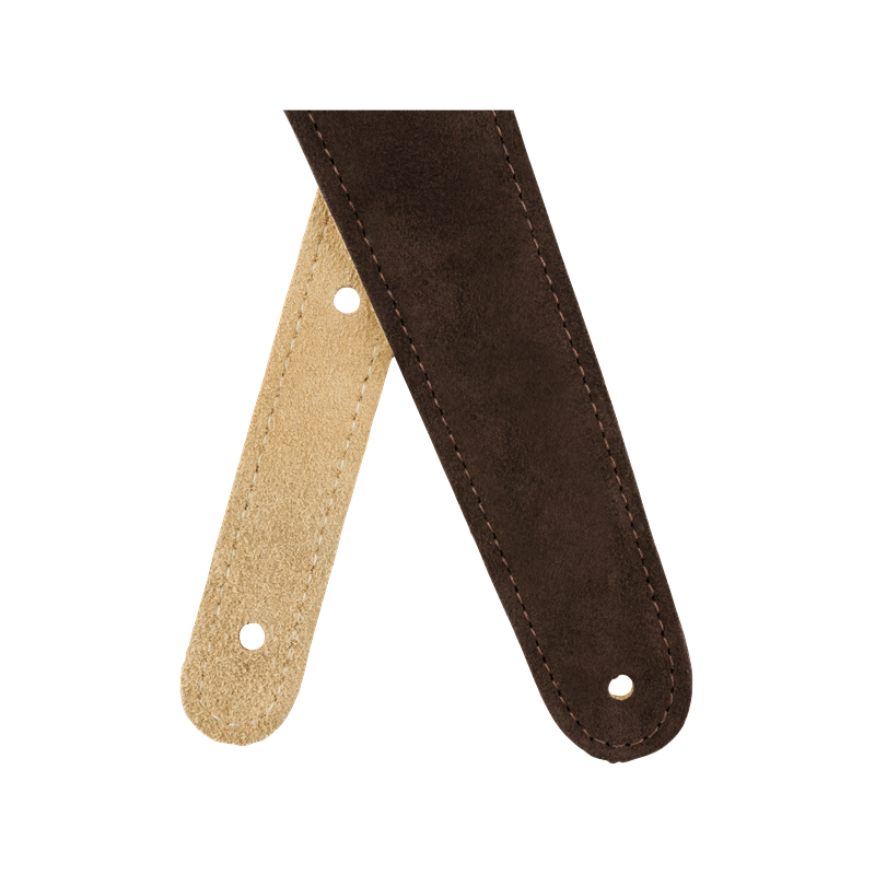 Fender 2" Suede Strap, Brown/Tan, Reversible - 5 Fender 2" Suede Strap, Brown/Tan, Reversible - 5