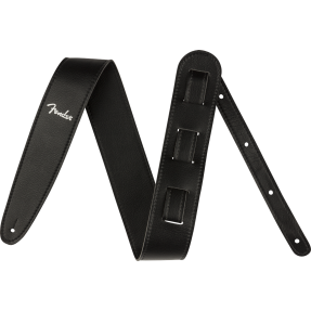 Fender  Vegan Leather Strap, Black, 2.5" - 1