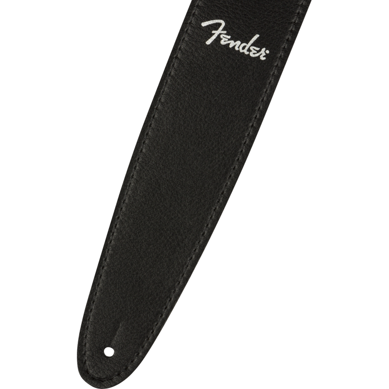 Fender  Vegan Leather Strap, Black, 2.5" - 2