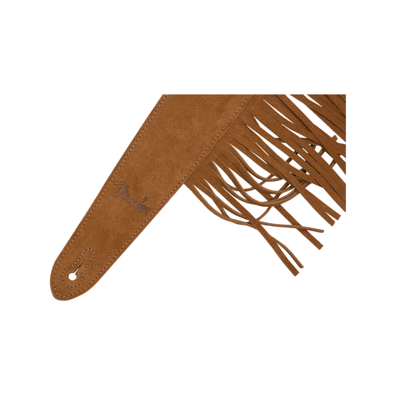 Fender  Suede Fringe Strap, Brown - 2