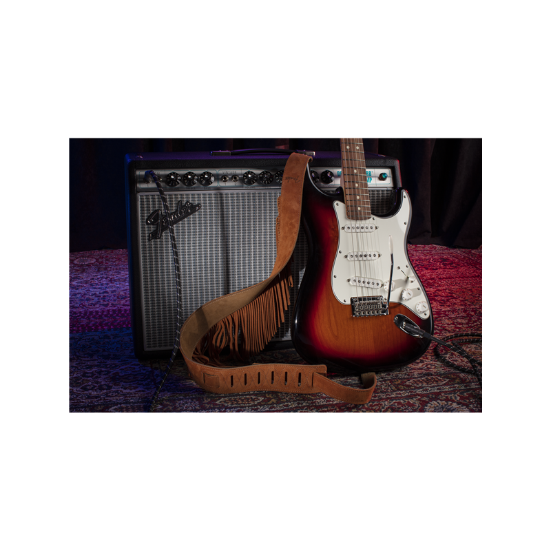 Fender  Suede Fringe Strap, Brown - 3