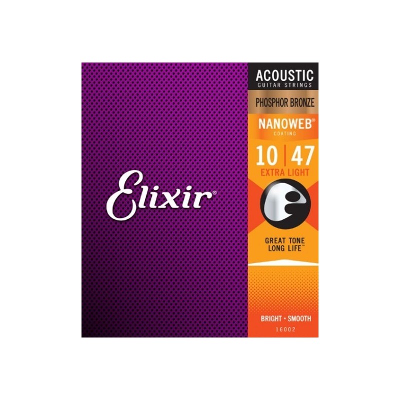 ELIXIR 16002 NanoWeb - Struny do akustyka 10-47