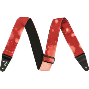 Fender Tie Dye Acid Wash Strap, Red - 1