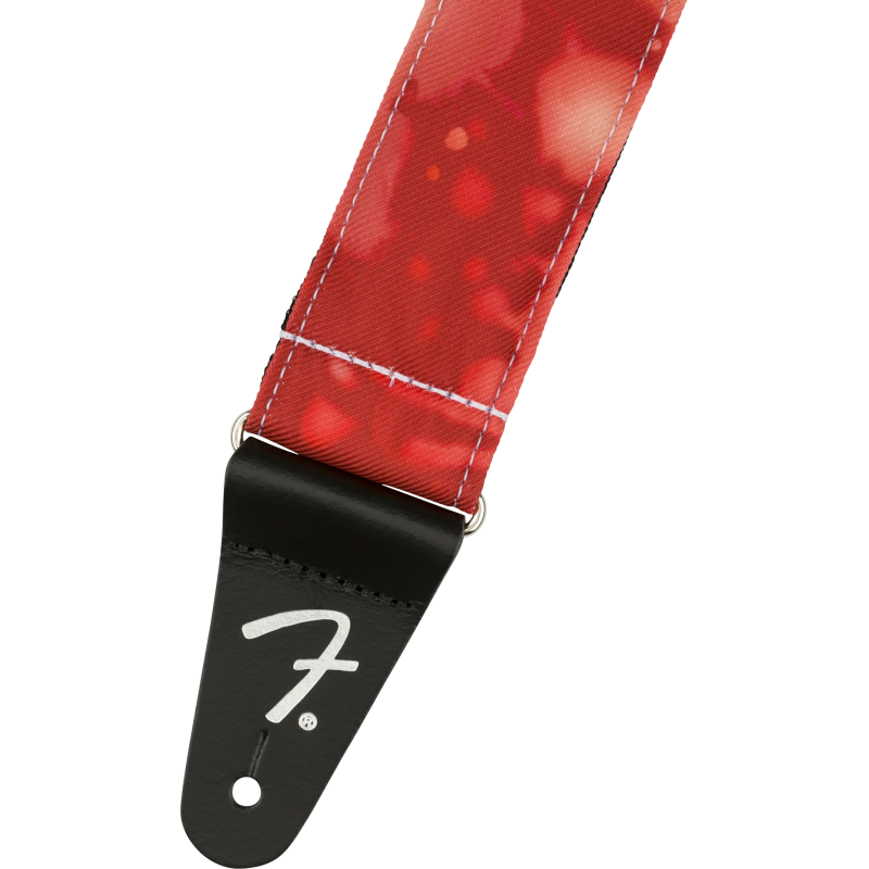 Fender Tie Dye Acid Wash Strap, Red - 2