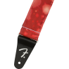 Fender Tie Dye Acid Wash Strap, Red - 2