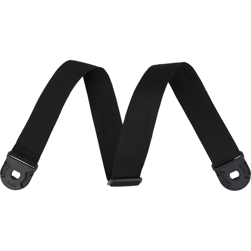 Fender Quick Grip Locking End Strap, Black Polypro, 2" - 1 Fender Quick Grip Locking End Strap, Black Polypro, 2" - 1