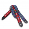 Fender Eric Johnson "The Walter" Signature Strap, Blue with Multi-Colored Triangle Pattern - 3