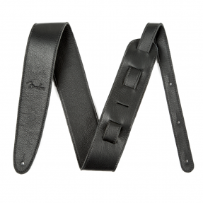 Fender Artisan Crafted Leather Strap, 2.5" Black - 1