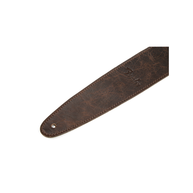 Fender Artisan Crafted Leather Strap, 2.5" Brown - 2