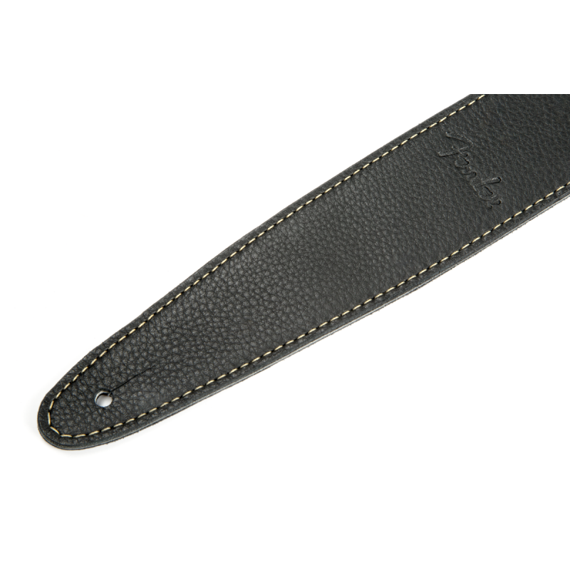 Fender Artisan Crafted Leather Strap, 2" Black - 2
