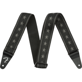 Fender  Nylon Stars and Stripes Strap, Black/Grey - 1