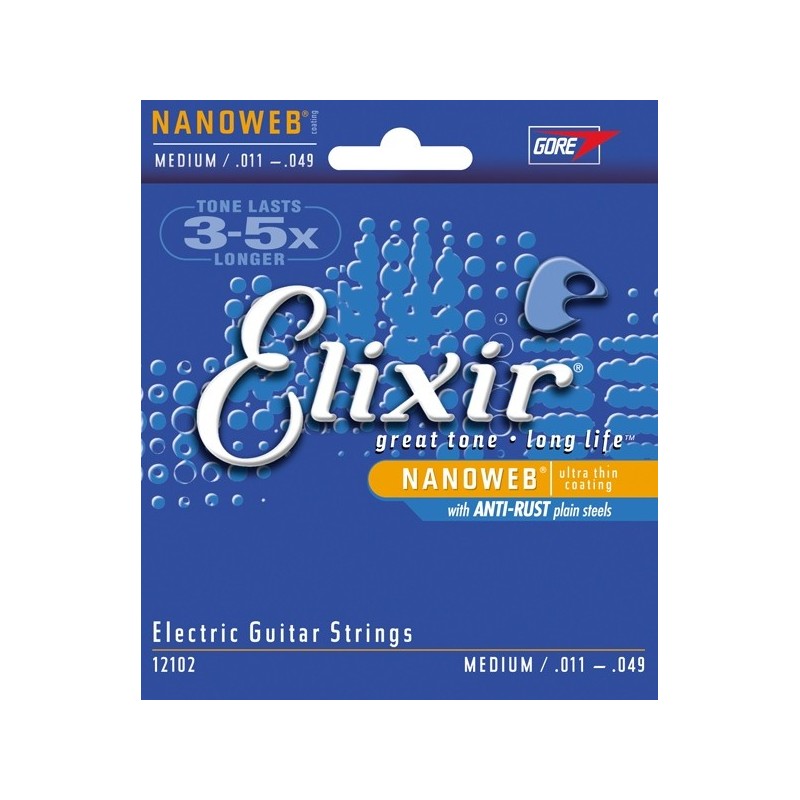 ELIXIR 12102 NanoWeb Electric - Struny do elektryka 11-49
