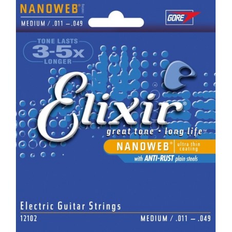 ELIXIR 12102 NanoWeb Electric - Struny do elektryka 11-49