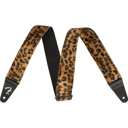Fender Wild Leopard Print Strap, 2" - 1