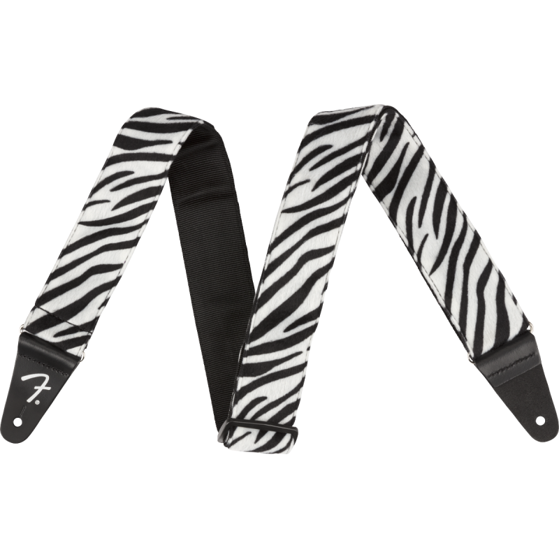 Fender Wild Zebra Print Strap, 2" - 1