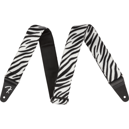 Fender Wild Zebra Print Strap, 2" - 1