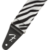 Fender Wild Zebra Print Strap, 2" - 2