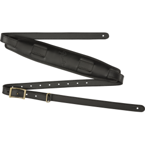 Fender Mustang  Saddle Strap, Black - 1