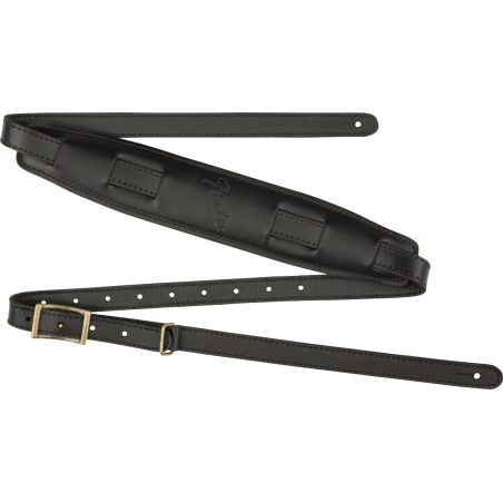 Fender Mustang  Saddle Strap, Black - 1