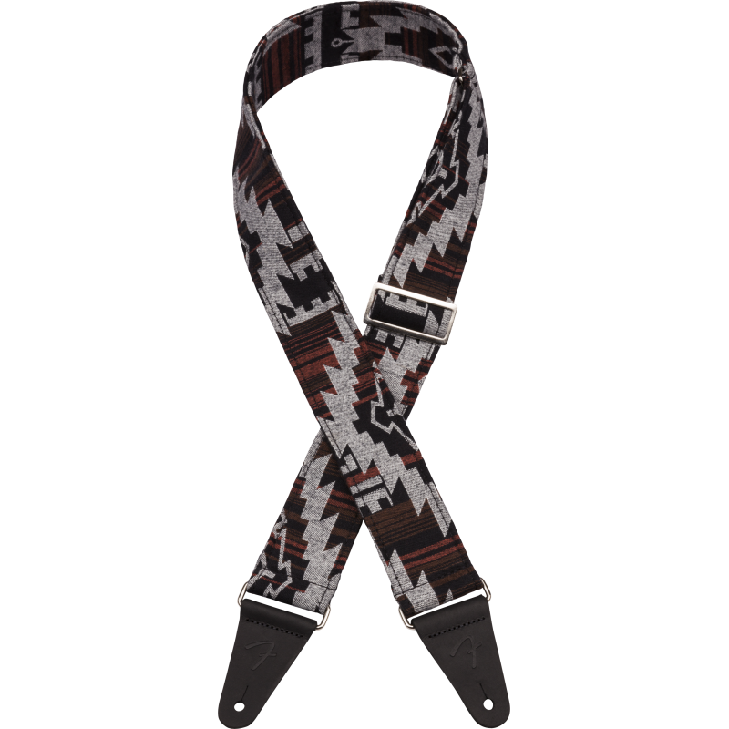 Fender 2" Zion Strap, Black Aztec - 1 Fender 2" Zion Strap, Black Aztec - 1