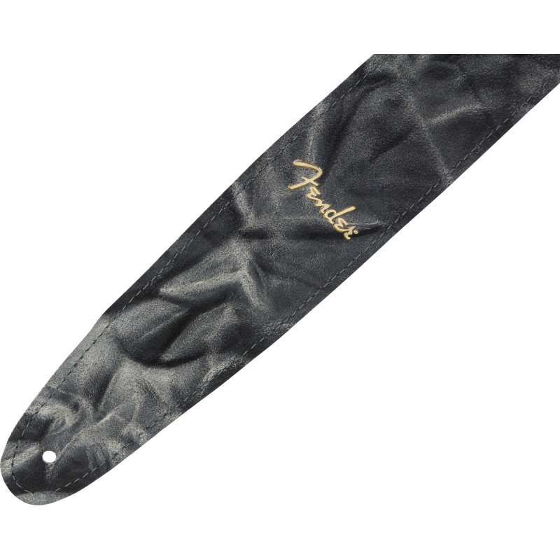 Fender Tie Dye Leather Strap, Black - 2