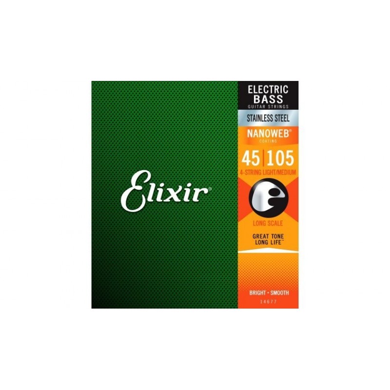 ELIXIR 14677 Bass SS 4-String - Struny do basu 45-105
