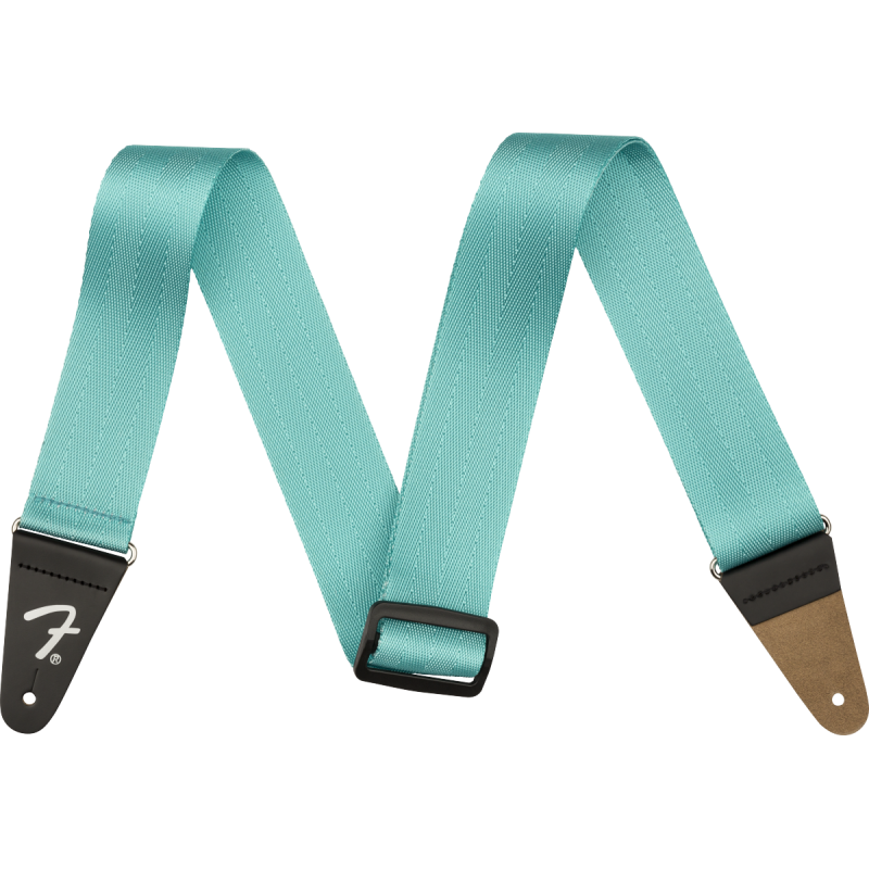 Fender 2" Am Pro Seat Belt Strap, Miami Blue - 1 Fender 2" Am Pro Seat Belt Strap, Miami Blue - 1