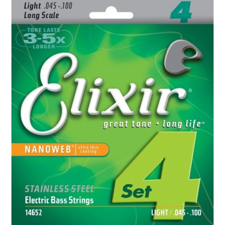 ELIXIR 14652 Bass SS 4-String - Struny do basu 45-100
