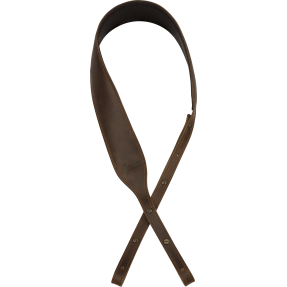 Fender Paramount Banjo Leather Strap, Brown - 1