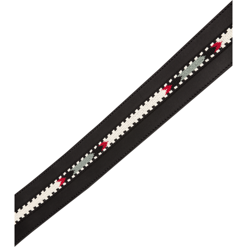 Fender Paramount Acoustic Leather Strap, Black - 3 Fender Paramount Acoustic Leather Strap, Black - 3