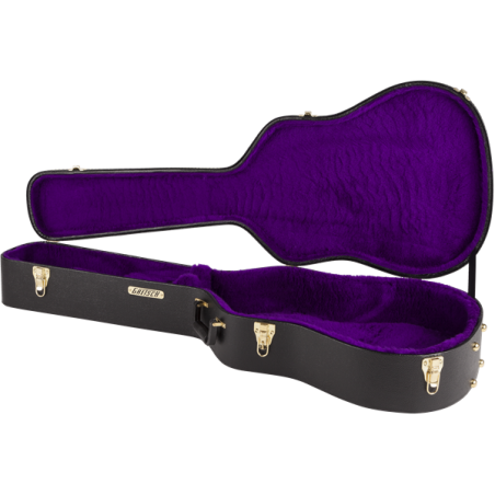 Gretsch G6293 Dreadnought Flat Top Case, Black - 1